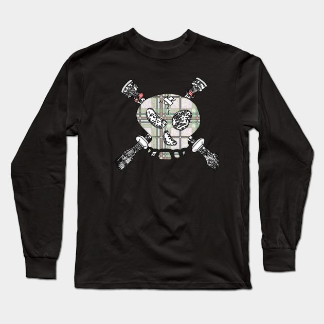 Skull & Cross-Drones Faded Long Sleeve T-Shirt by Lonely_Busker89